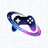 星空电竞品牌logo图标，橙色星形标志带有流线轨迹